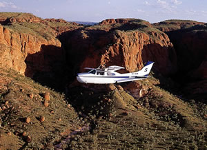 Flying over the Bungle Bungle ranges